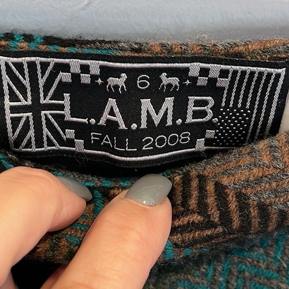 L.A.M.B by Gwen Stefani high waisted plaid skirt 6 - Picture 3 of 4